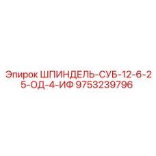 9753239796 ШПИНДЕЛЬ-СУБ-12-6-25-ОД-4-ИФ Epiroc