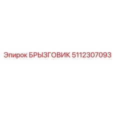 5112307093 БРЫЗГОВИК Epiroc