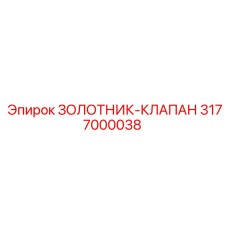 3177000038 ЗОЛОТНИК-КЛАПАН Epiroc