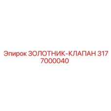 3177000040 ЗОЛОТНИК-КЛАПАН Epiroc