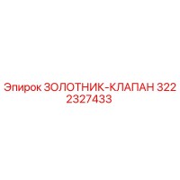 3222327433 ЗОЛОТНИК-КЛАПАН Epiroc