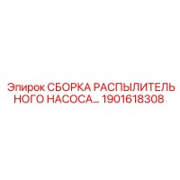 1901618308 СБОРКА РАСПЫЛИТЕЛЬНОГО НАСОСА Epiroc