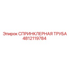 4812119784 СПРИНКЛЕРНАЯ ТРУБА Epiroc