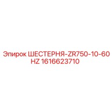 1616623710 ШЕСТЕРНЯ-ZR750-10-60HZ Epiroc