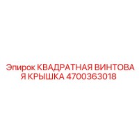 4700363018 КВАДРАТНАЯ ВИНТОВАЯ КРЫШКА Epiroc