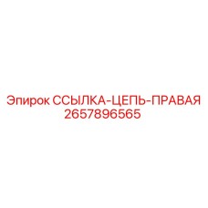 2657896565 ССЫЛКА-ЦЕПЬ-ПРАВАЯ Epiroc