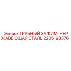 2205198376 ТРУБНЫЙ ЗАЖИМ-НЕРЖАВЕЮЩАЯ СТАЛЬ Epiroc