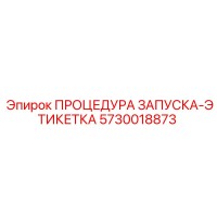 5730018873 ПРОЦЕДУРА ЗАПУСКА-ЭТИКЕТКА Epiroc