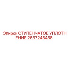 2657245458 СТУПЕНЧАТОЕ УПЛОТНЕНИЕ Epiroc