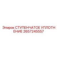 2657245557 СТУПЕНЧАТОЕ УПЛОТНЕНИЕ Epiroc
