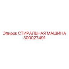 300027491 СТИРАЛЬНАЯ МАШИНА Epiroc