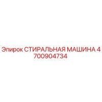 4700904734 СТИРАЛЬНАЯ МАШИНА Epiroc