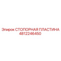 4812246450 СТОПОРНАЯ ПЛАСТИНА Epiroc