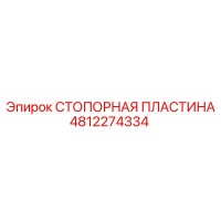 4812274334 СТОПОРНАЯ ПЛАСТИНА Epiroc