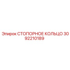 3092210189 СТОПОРНОЕ КОЛЬЦО Epiroc
