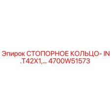 4700W51573 СТОПОРНОЕ КОЛЬЦО- IN.T42X1 Epiroc