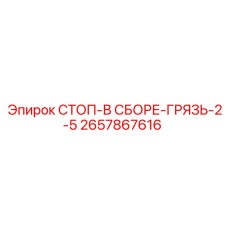 2657867616 СТОП-В СБОРЕ-ГРЯЗЬ-2-5 Epiroc