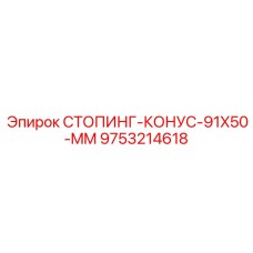 9753214618 СТОПИНГ-КОНУС-91X50-MM Epiroc