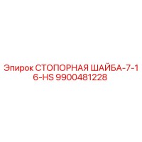 9900481228 СТОПОРНАЯ ШАЙБА-7-16-HS Epiroc