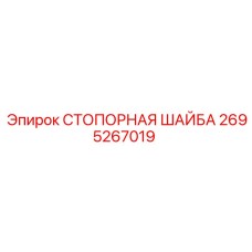 2695267019 СТОПОРНАЯ ШАЙБА Epiroc