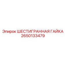 2650133479 ШЕСТИГРАННАЯ ГАЙКА Epiroc