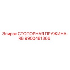 9900481366 СТОПОРНАЯ ПРУЖИНА-RB Epiroc