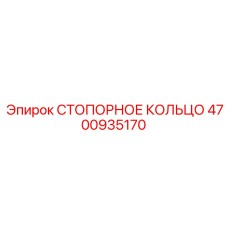 4700935170 СТОПОРНОЕ КОЛЬЦО Epiroc