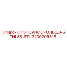 2236206316 СТОПОРНОЕ КОЛЬЦО-STNLSS-STL Epiroc