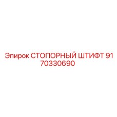 9170330690 СТОПОРНЫЙ ШТИФТ Epiroc