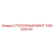 3162009700 СТОПОРНЫЙ ВИНТ Epiroc
