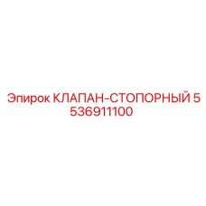 5536911100 КЛАПАН-СТОПОРНЫЙ Epiroc