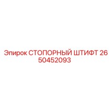 2650452093 СТОПОРНЫЙ ШТИФТ Epiroc