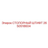 2650518604 СТОПОРНЫЙ ШТИФТ Epiroc