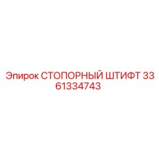 3361334743 СТОПОРНЫЙ ШТИФТ Epiroc
