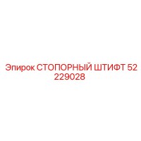 52229028 СТОПОРНЫЙ ШТИФТ Epiroc