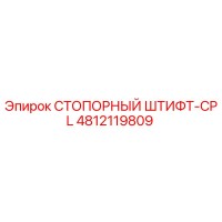 СТОПОРНЫЙ ШТИФТ-CPL 4812119809 Epiroc