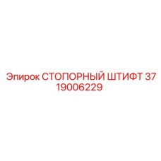 3719006229 СТОПОРНЫЙ ШТИФТ Epiroc