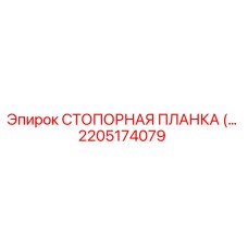 2205174079 СТОПОРНАЯ ПЛАНКА Epiroc