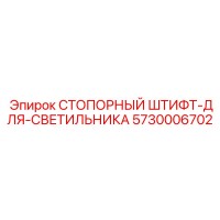 5730006702 СТОПОРНЫЙ ШТИФТ-ДЛЯ-СВЕТИЛЬНИКА Epiroc