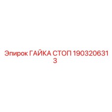 1903206313 ГАЙКА СТОП Epiroc