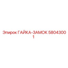 ГАЙКА-ЗАМОК 58043001 Epiroc