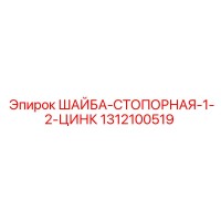 1312100519 ШАЙБА-СТОПОРНАЯ-1-2-ЦИНК Epiroc