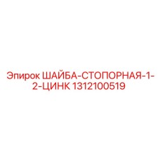 1312100519 ШАЙБА-СТОПОРНАЯ-1-2-ЦИНК Epiroc
