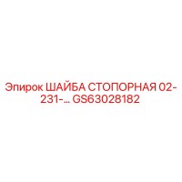GS63028182 ШАЙБА СТОПОРНАЯ 02-231-… Epiroc