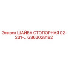 Оригинальная стопорная шайба GS63028182 производителя Epiroc