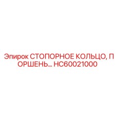HC60021000 СТОПОРНОЕ КОЛЬЦО ПОРШЕНЬ Epiroc