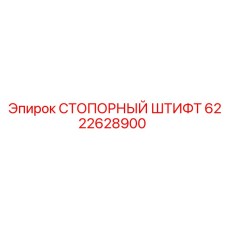 6222628900 СТОПОРНЫЙ ШТИФТ Epiroc