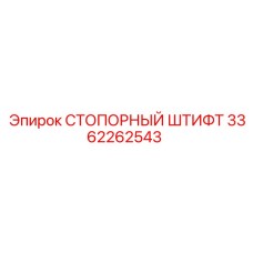 3362262543 СТОПОРНЫЙ ШТИФТ Epiroc