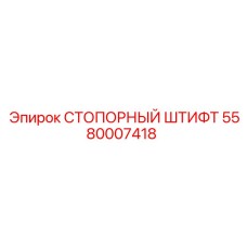 5580007418 СТОПОРНЫЙ ШТИФТ Epiroc
