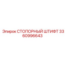 3360996643 СТОПОРНЫЙ ШТИФТ Epiroc